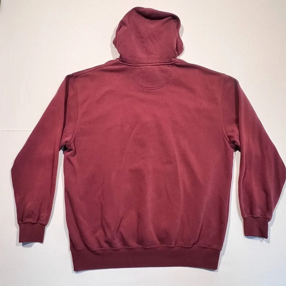 Y2K Texas A&M Hoodie Maroon Red Embroidered Spell Out NCAA VG Imagewear XL READ